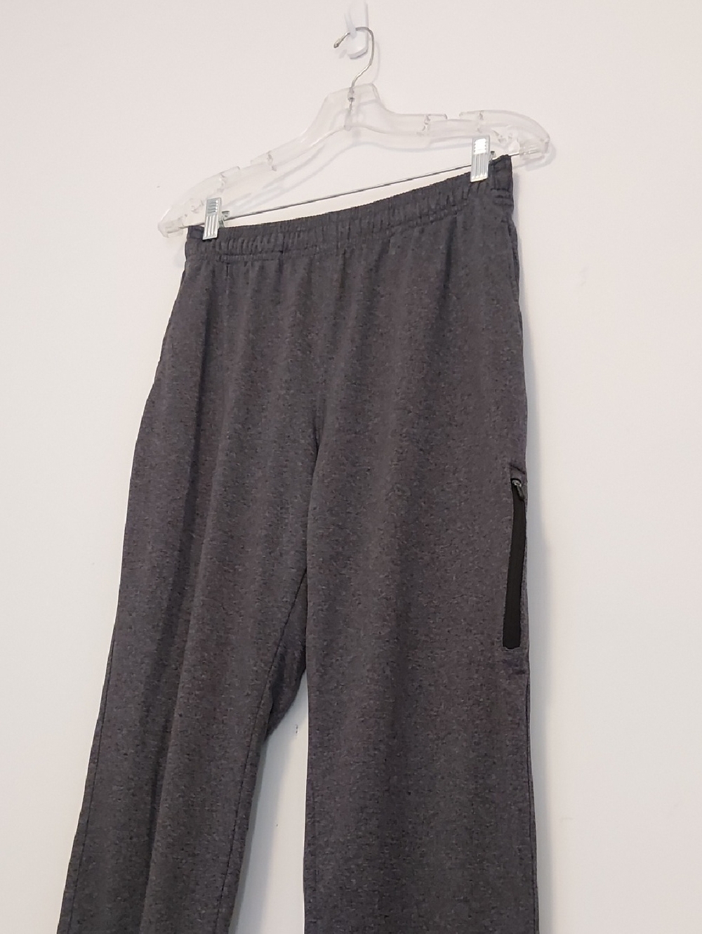 GAIAM Sm Charcoal Gray Drawstring Track Pants 2 Pockets